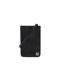 Pochette à bandoulière en cuir - Black