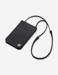 Pochette à bandoulière en cuir - Black
