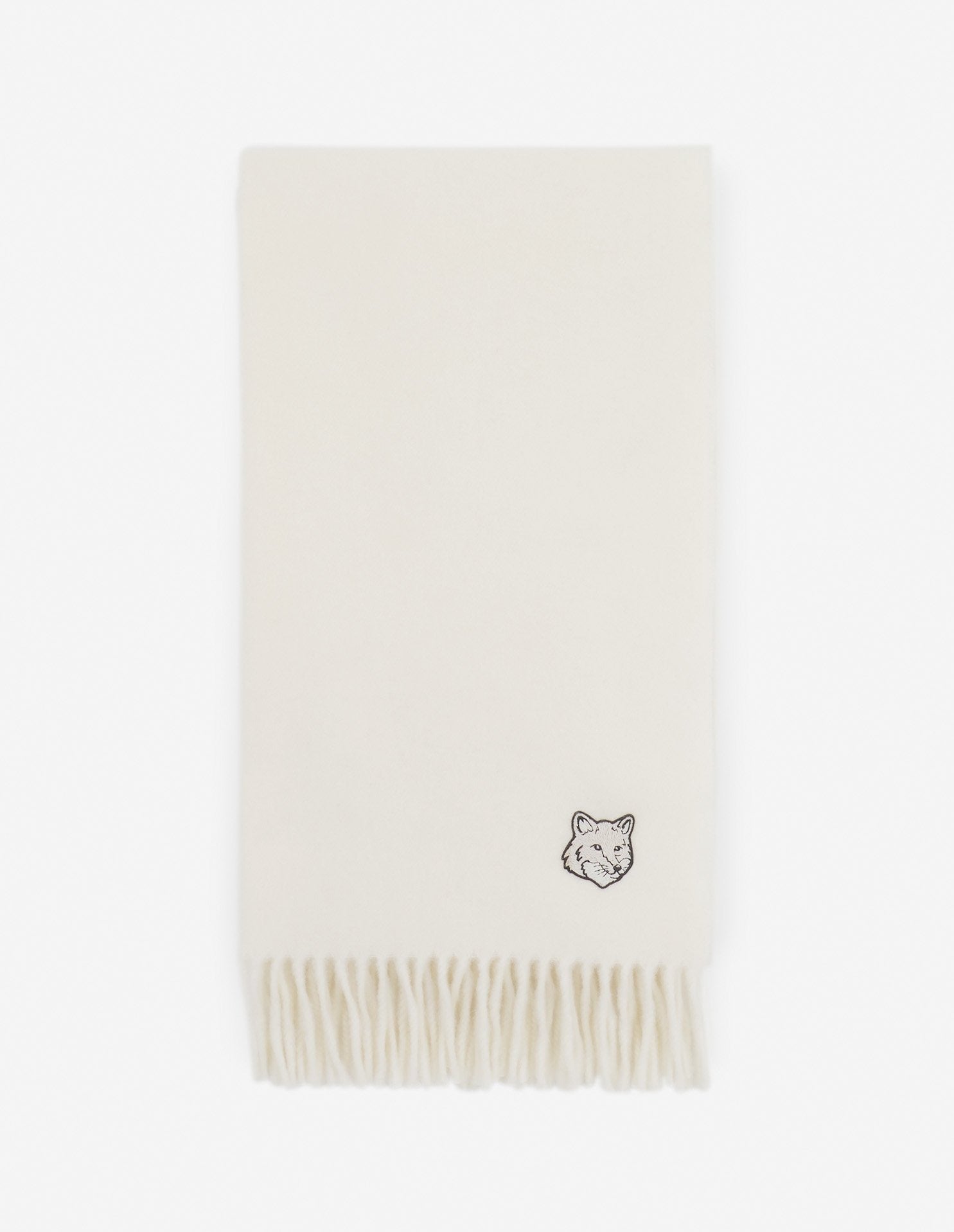 Bold Fox Head scarf in new wool - Paper