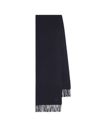Écharpe Bold Fox Head en laine vierge - Ink Blue