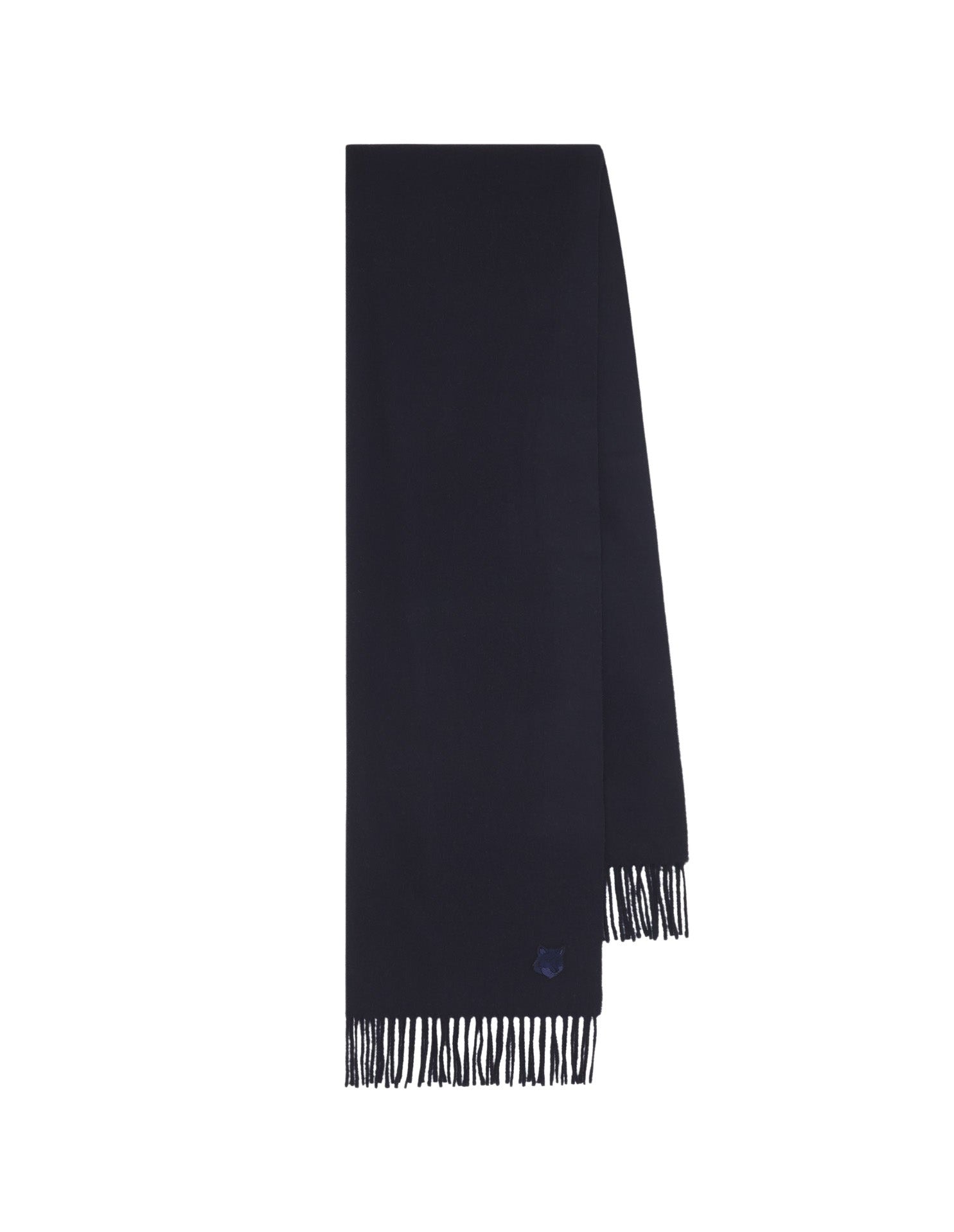 Écharpe Bold Fox Head en laine vierge - Ink Blue