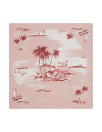 Square patterned scarf - Milkshake