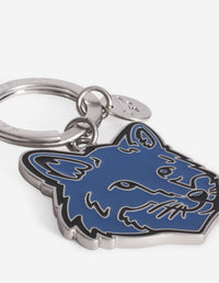 Porte-clés Bold Fox Head avec écusson - Breton Blue