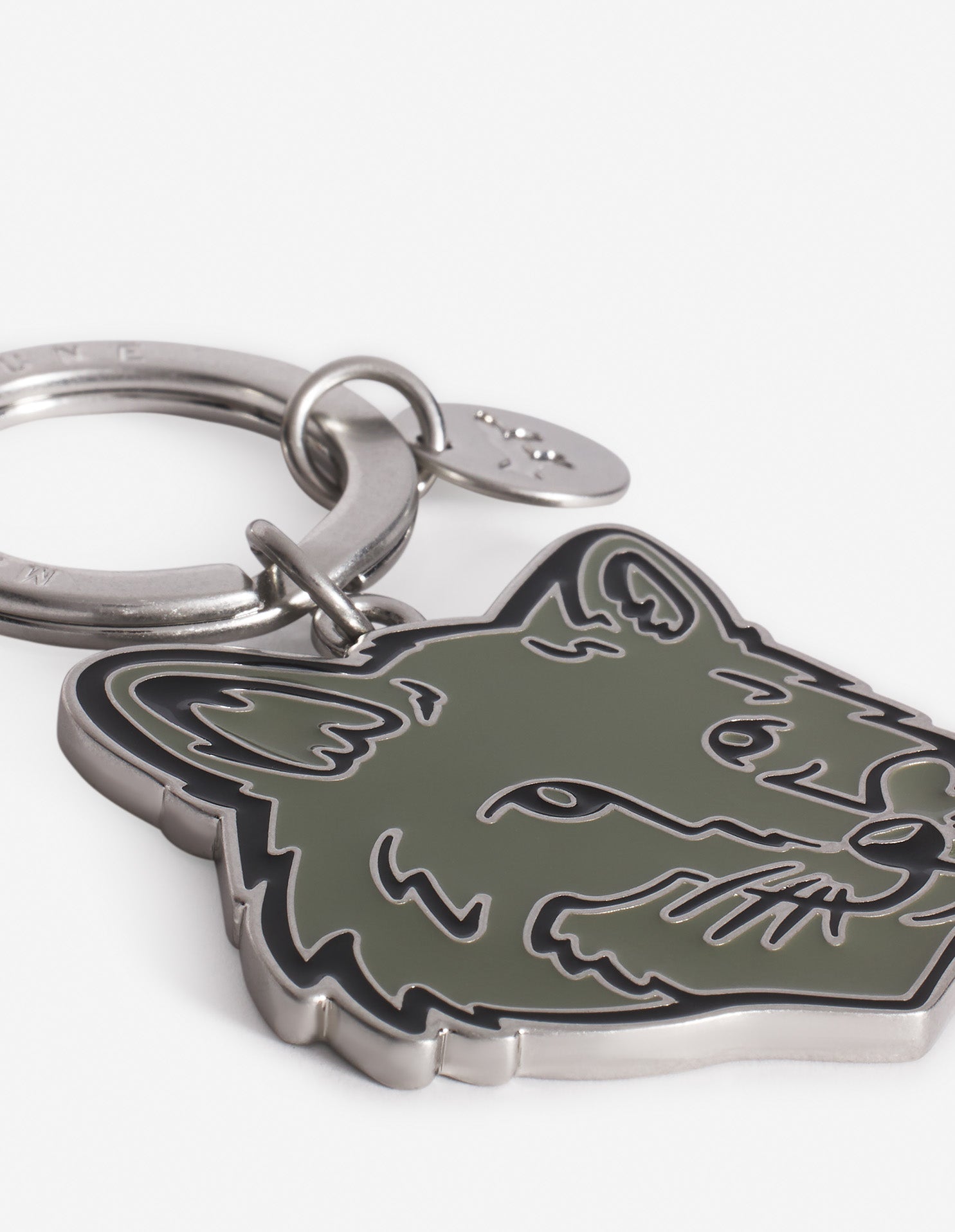 Porte-clés Bold Fox Head avec écusson - Bay Leaf