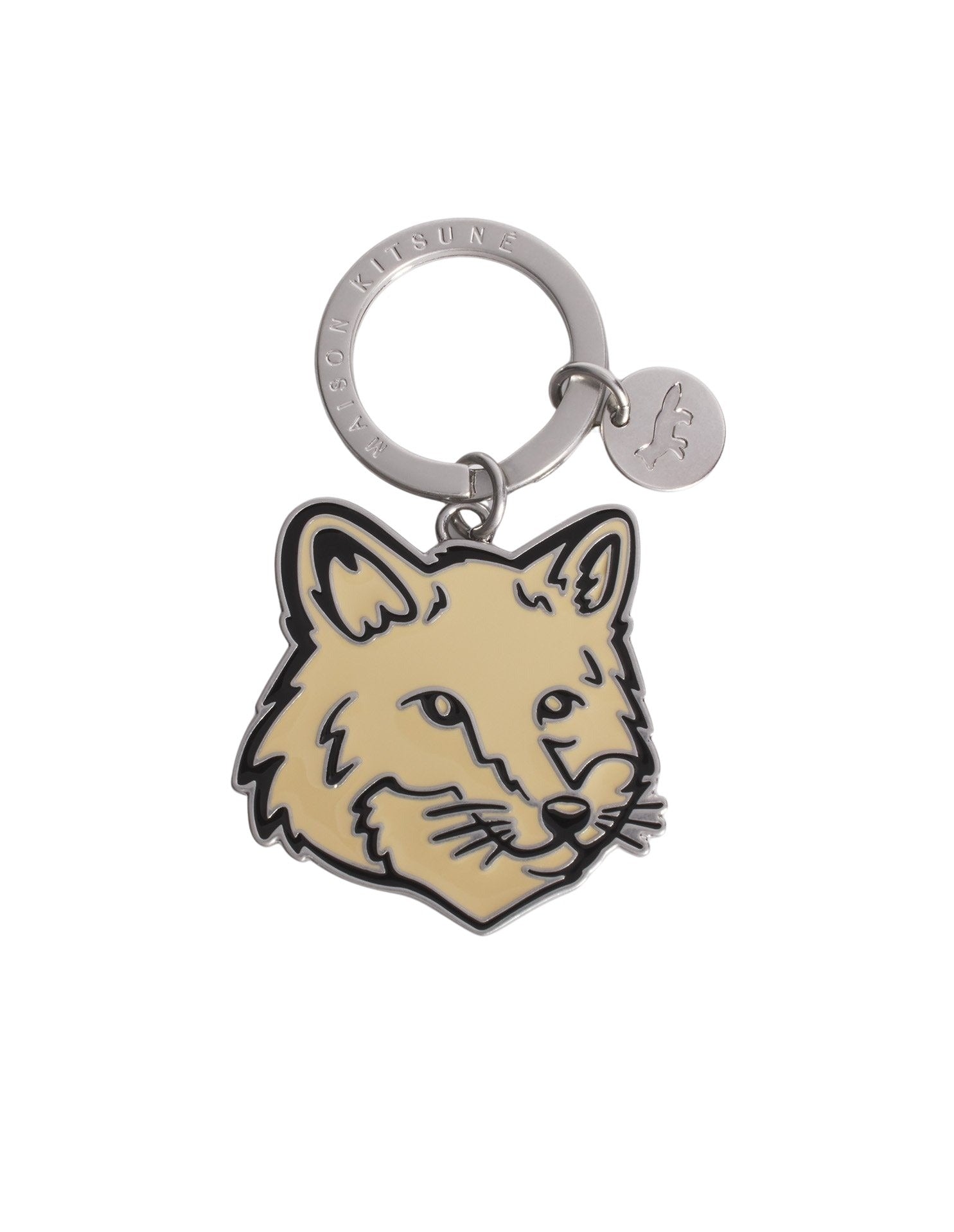 Bold Fox Head keyring with badge - Sun Kiss