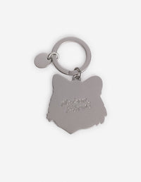 Bold Fox Head keyring with badge - Sun Kiss