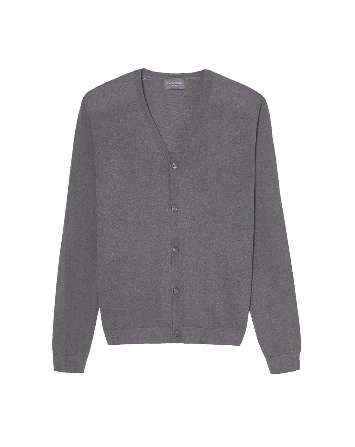 Ultra-thin cashmere cardigan with pockets - Béton