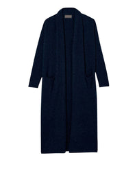 Long cashmere jacket - Navy