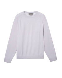 Casual cashmere raglan sweater - Chalk grey