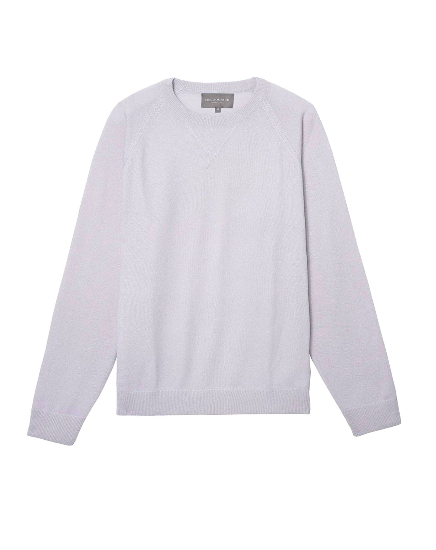Casual cashmere raglan sweater - Chalk grey