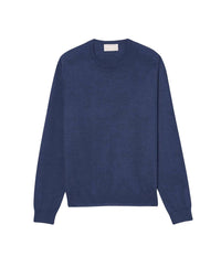 Pull ras de cou iconique ultrafin en cachemire - Indigo