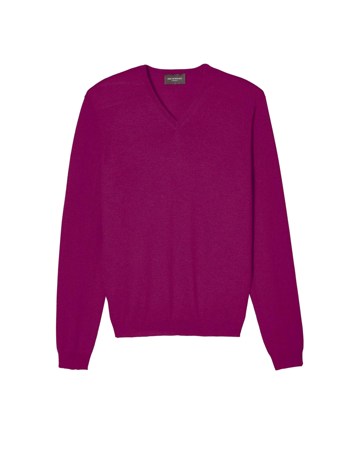 Ultra-fine cashmere V jumper - Samba pink