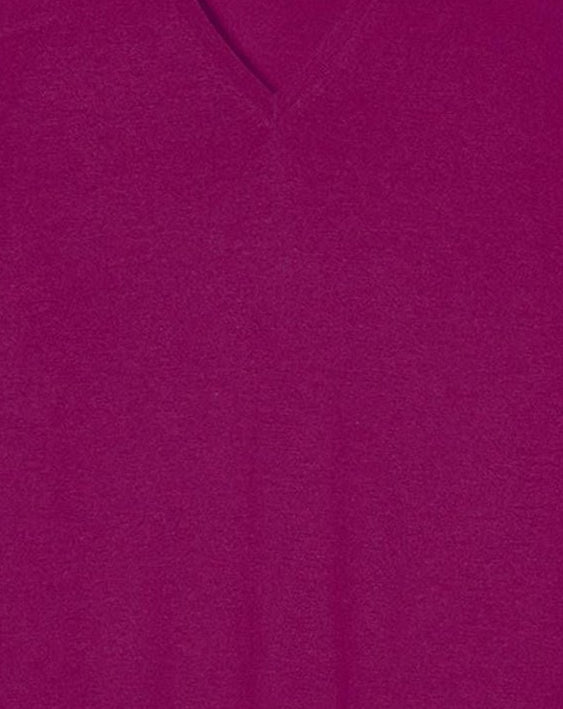 Ultra-fine cashmere V jumper - Samba pink