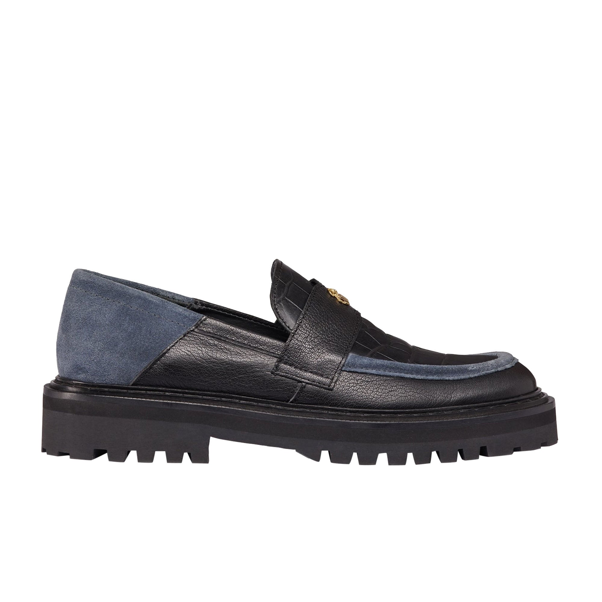 Mocassins Mia en cuir - Noir Anthracite