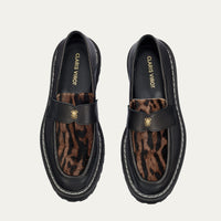Mocassins Mia en cuir - Ocelot