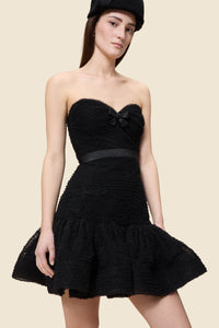 Black / DEGRADE TULLE DRESS