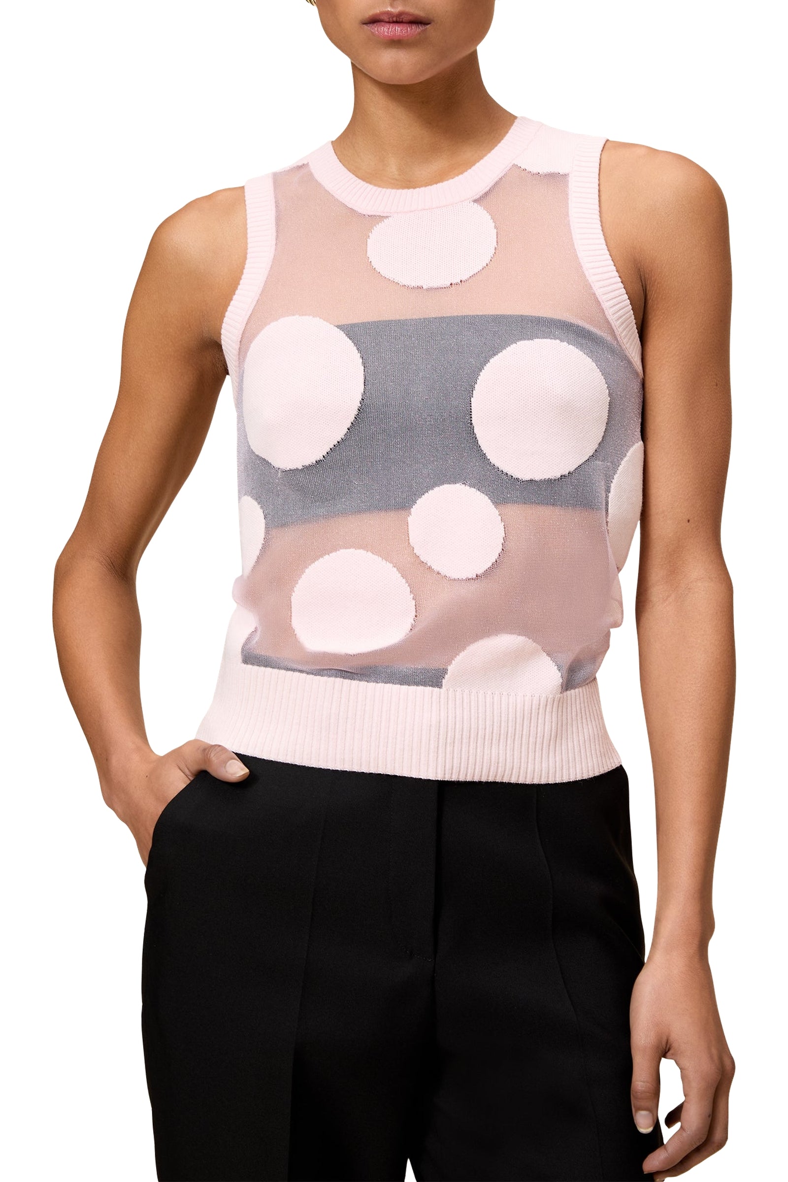 Débardeur à pois - Pink