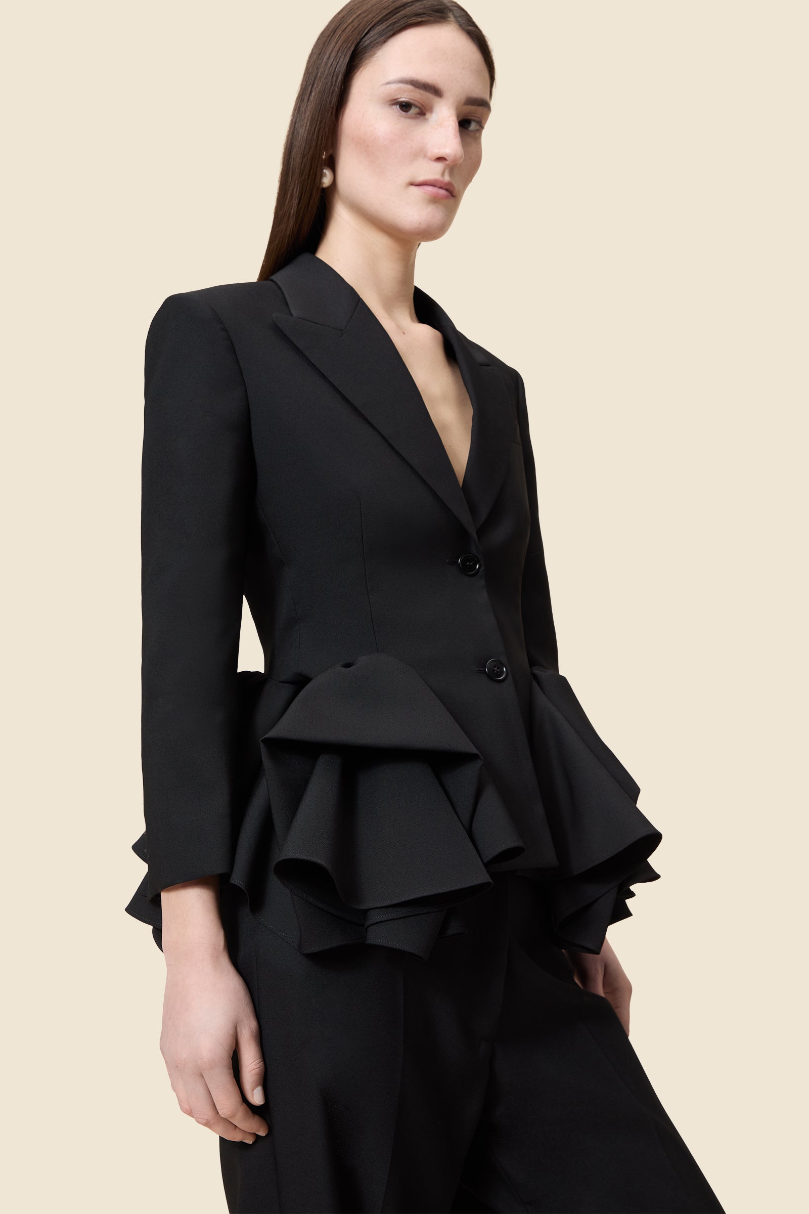 Black / TUCK UP BLAZER