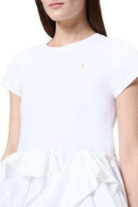 T-shirt à plis - White