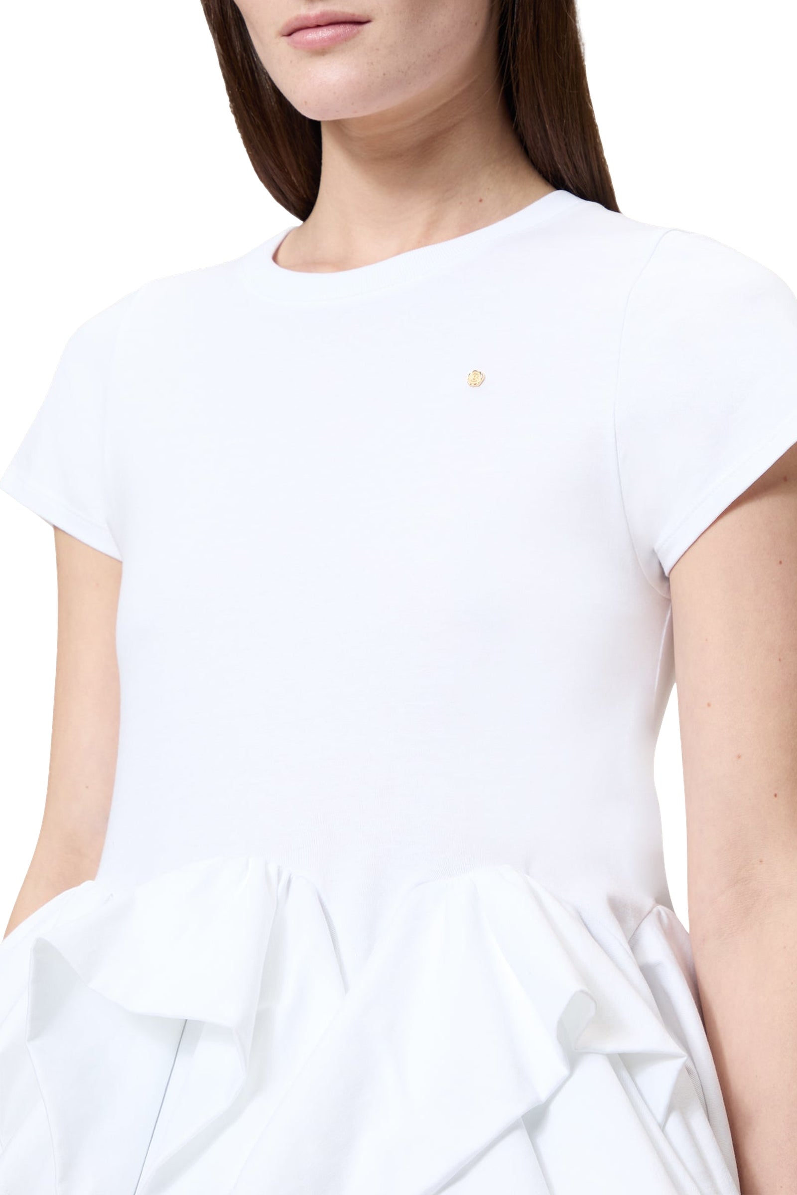 T-shirt à plis - White