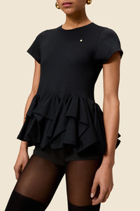 Black / TUCK UP T-SHIRT