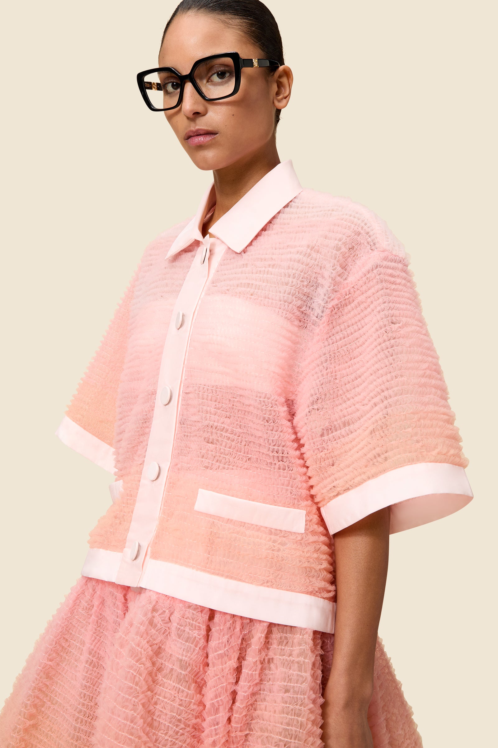 Multi / DEGRADE TULLE TOP