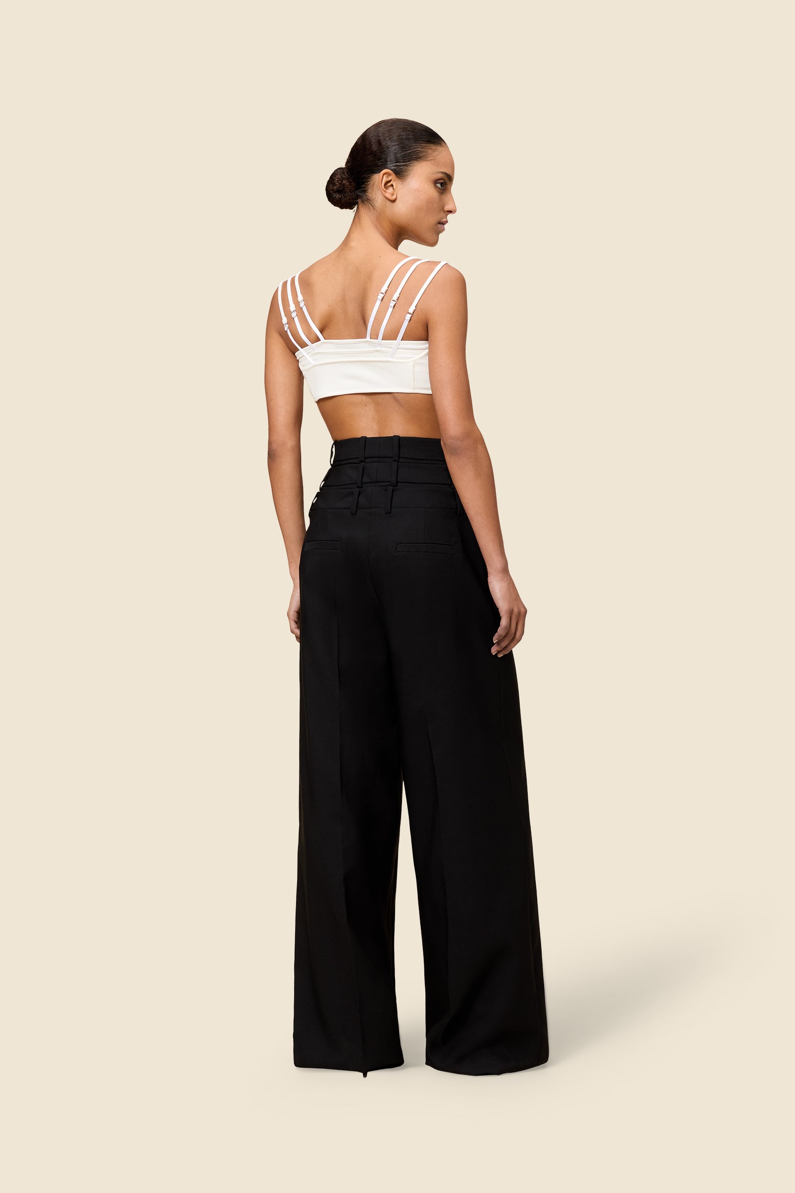 White / TRIPLE LAYER BRALETTE