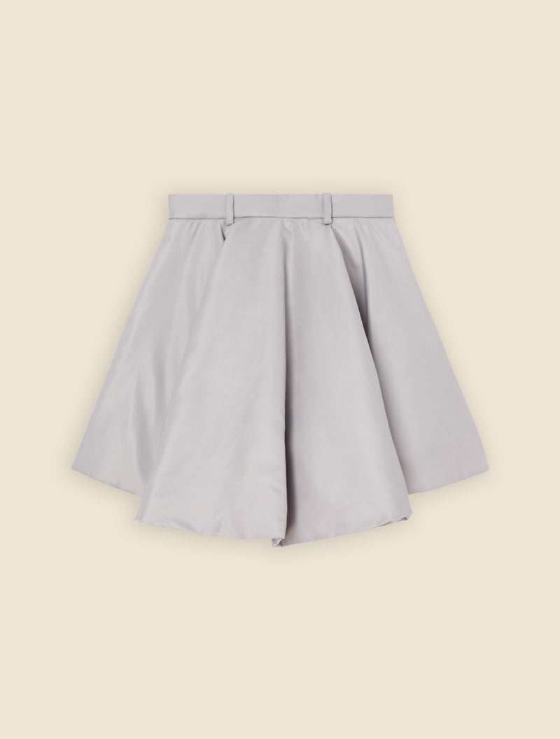 Silver / PADDED MINI SKIRT