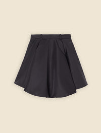 Black / PADDED MINI SKIRT