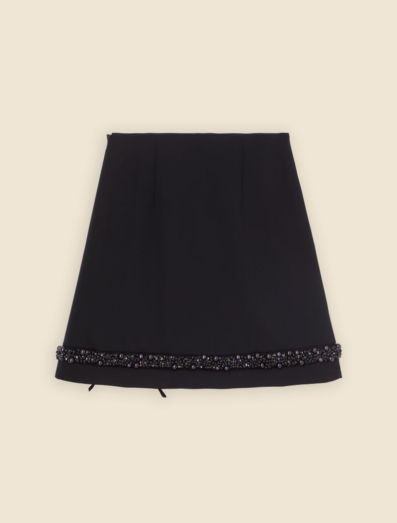Black / PEARL MINI SKIRT