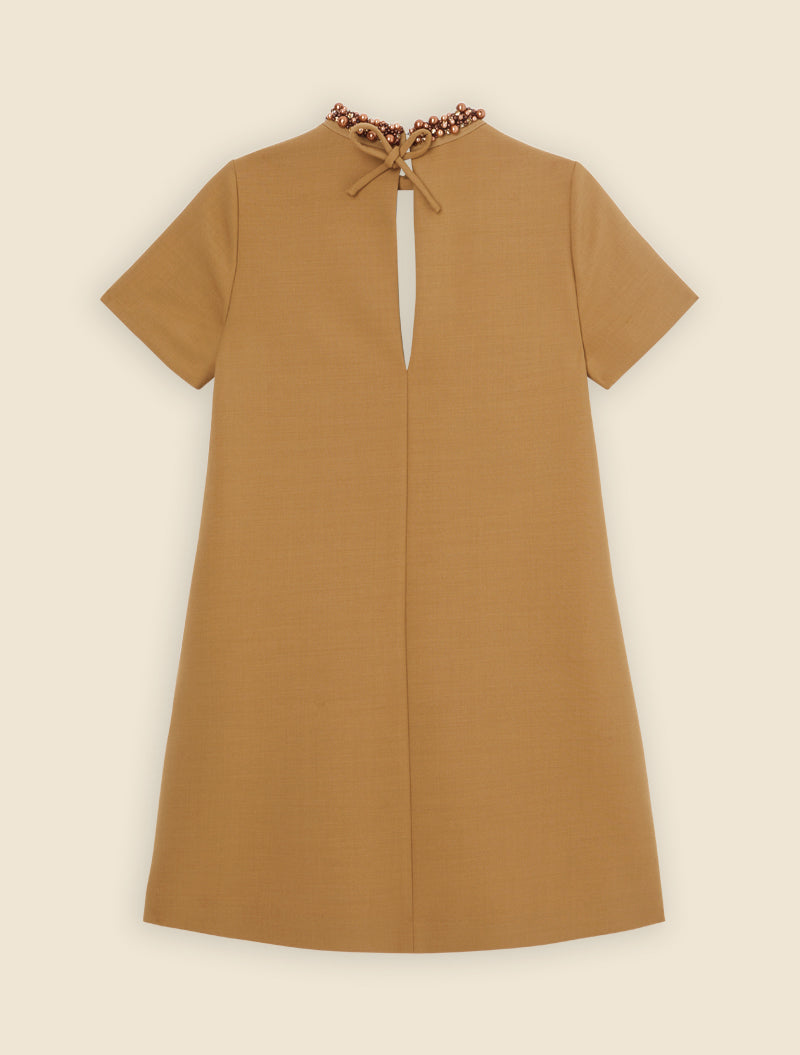 Brown / PEARL MINI DRESS