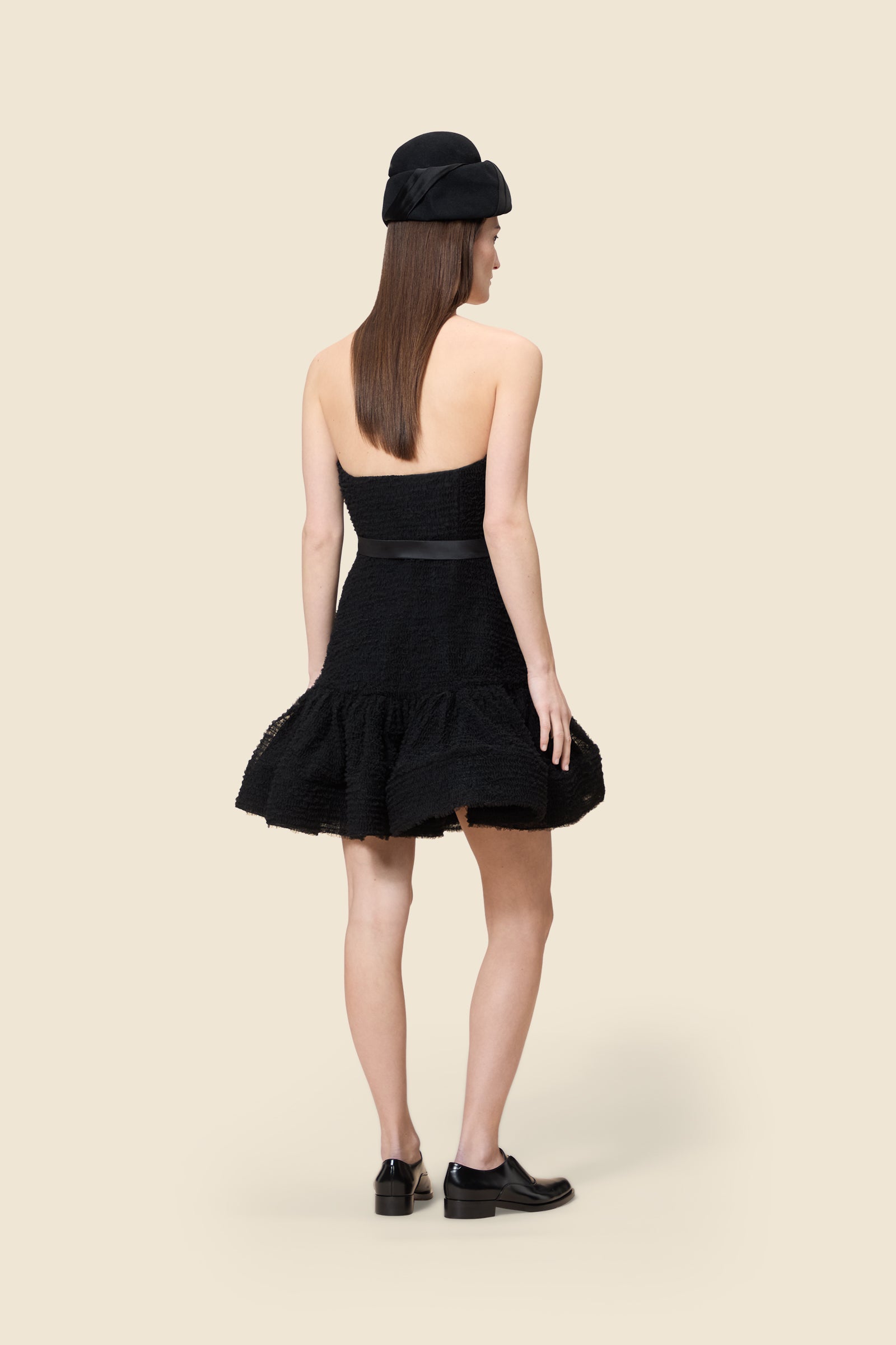 Black / DEGRADE TULLE DRESS