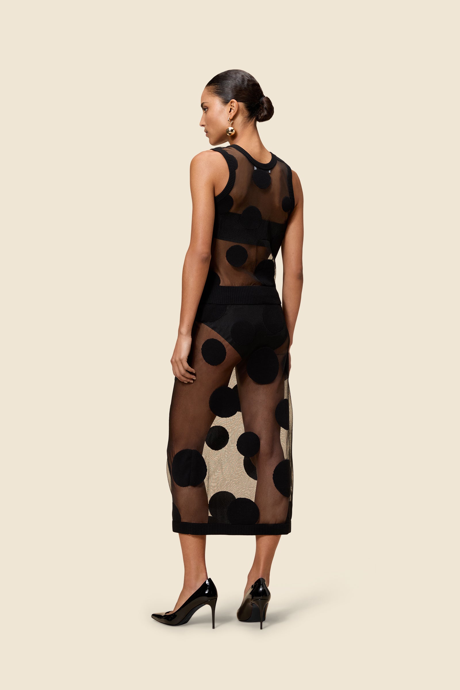Black / POLKADOT SKIRT
