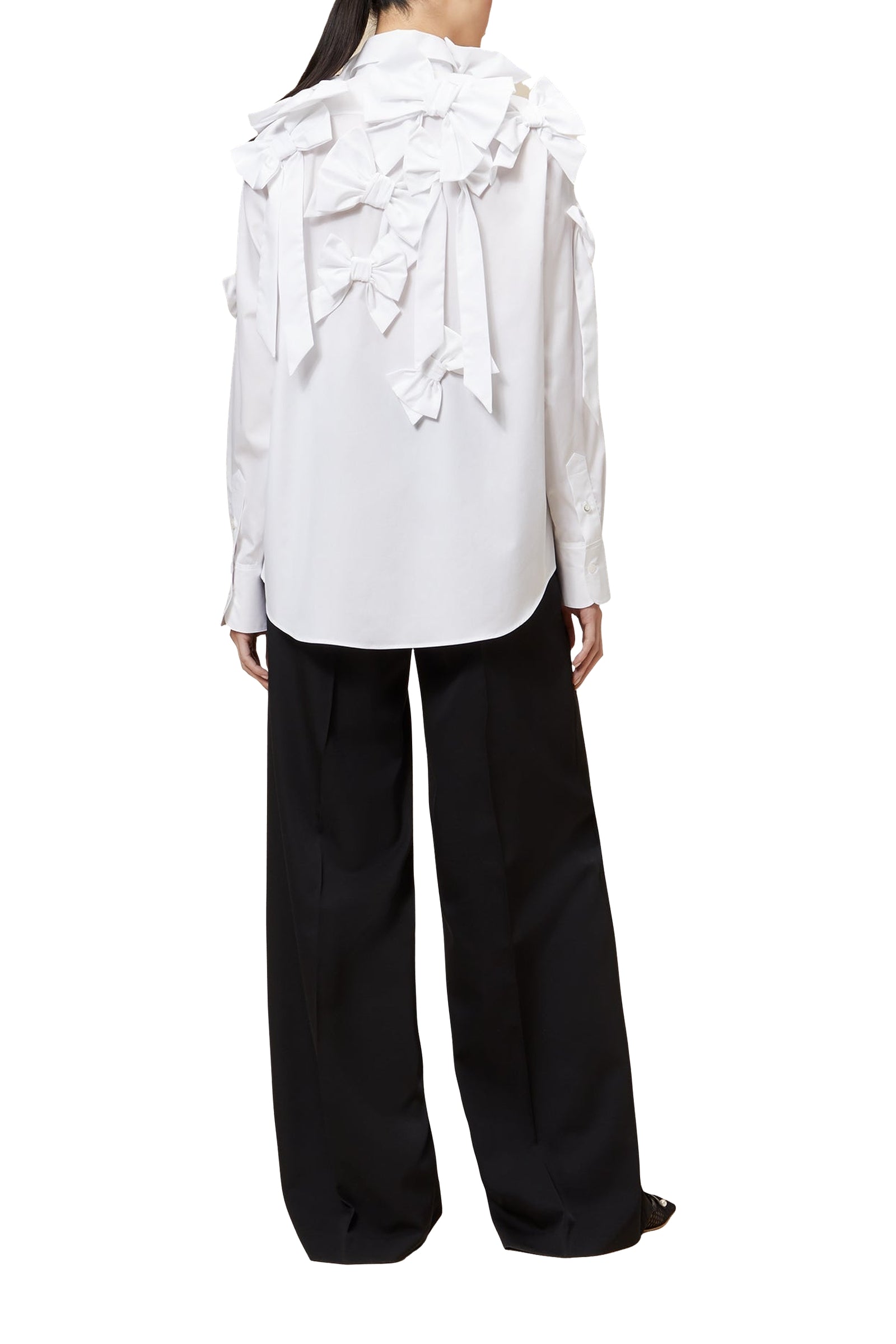 White / BOW BOUQUET SHIRT