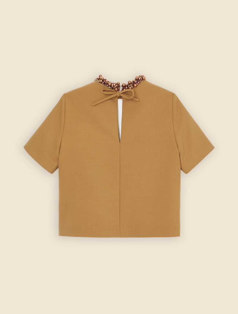 Brown / PEARL TOP
