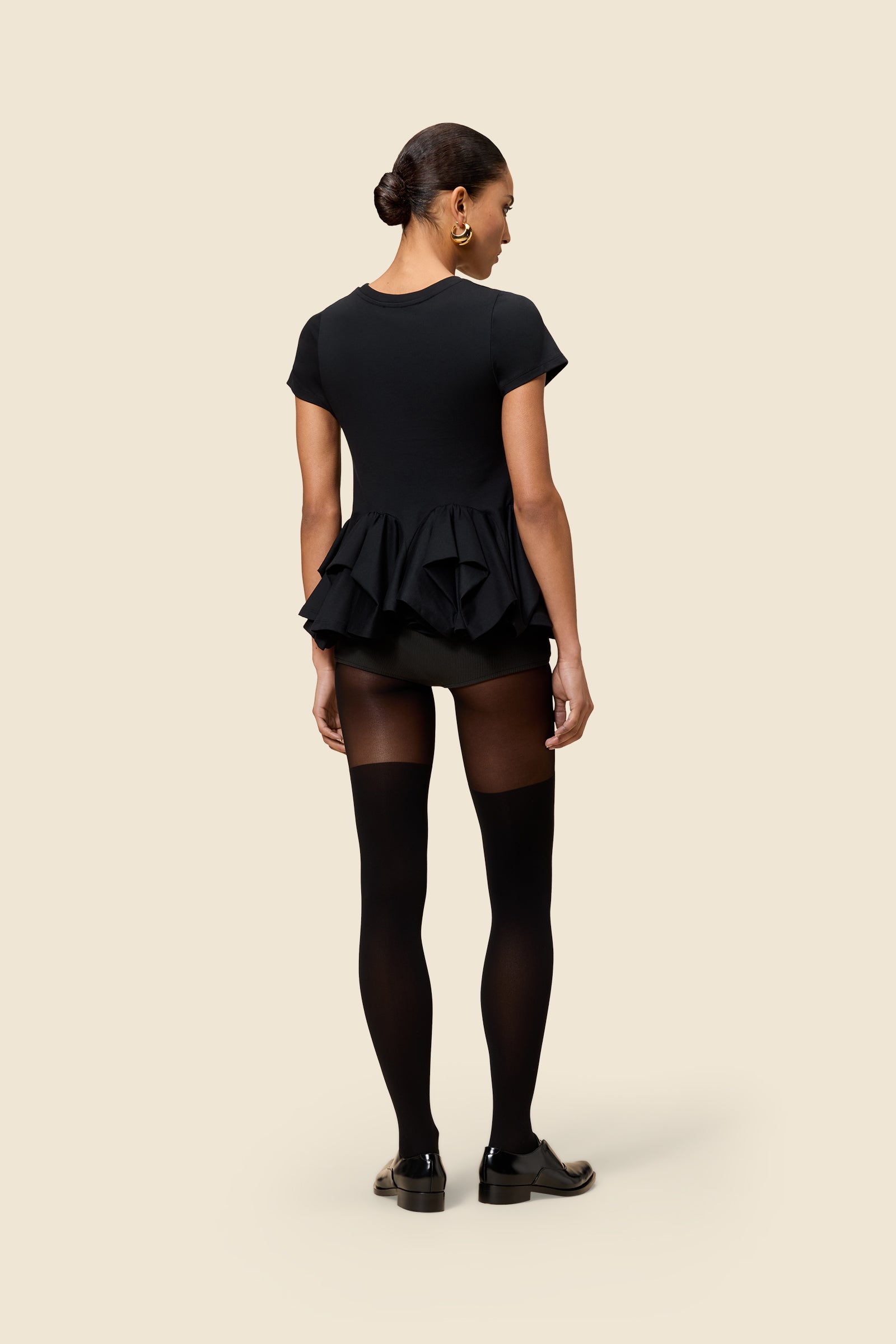 Black / TUCK UP T-SHIRT