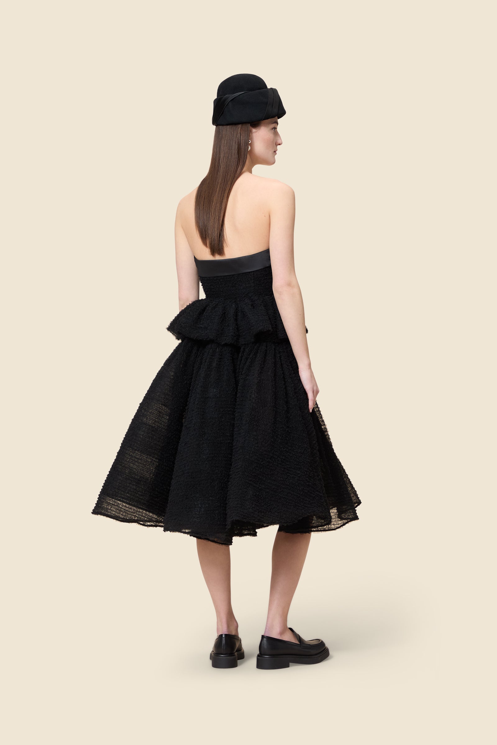 Black / TULLE DEGRADE TOP
