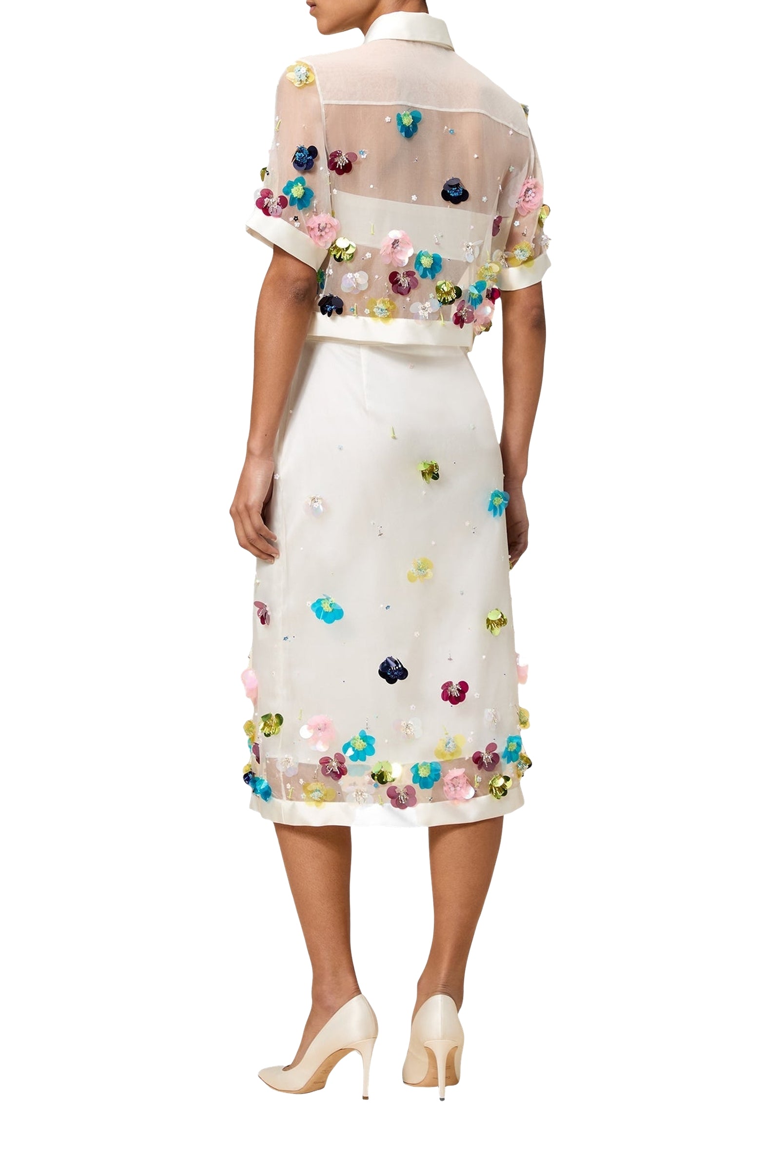 Multi / EMBROIDERY MIDI SKIRT
