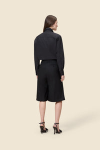 Black / PLEATED CULOTTES