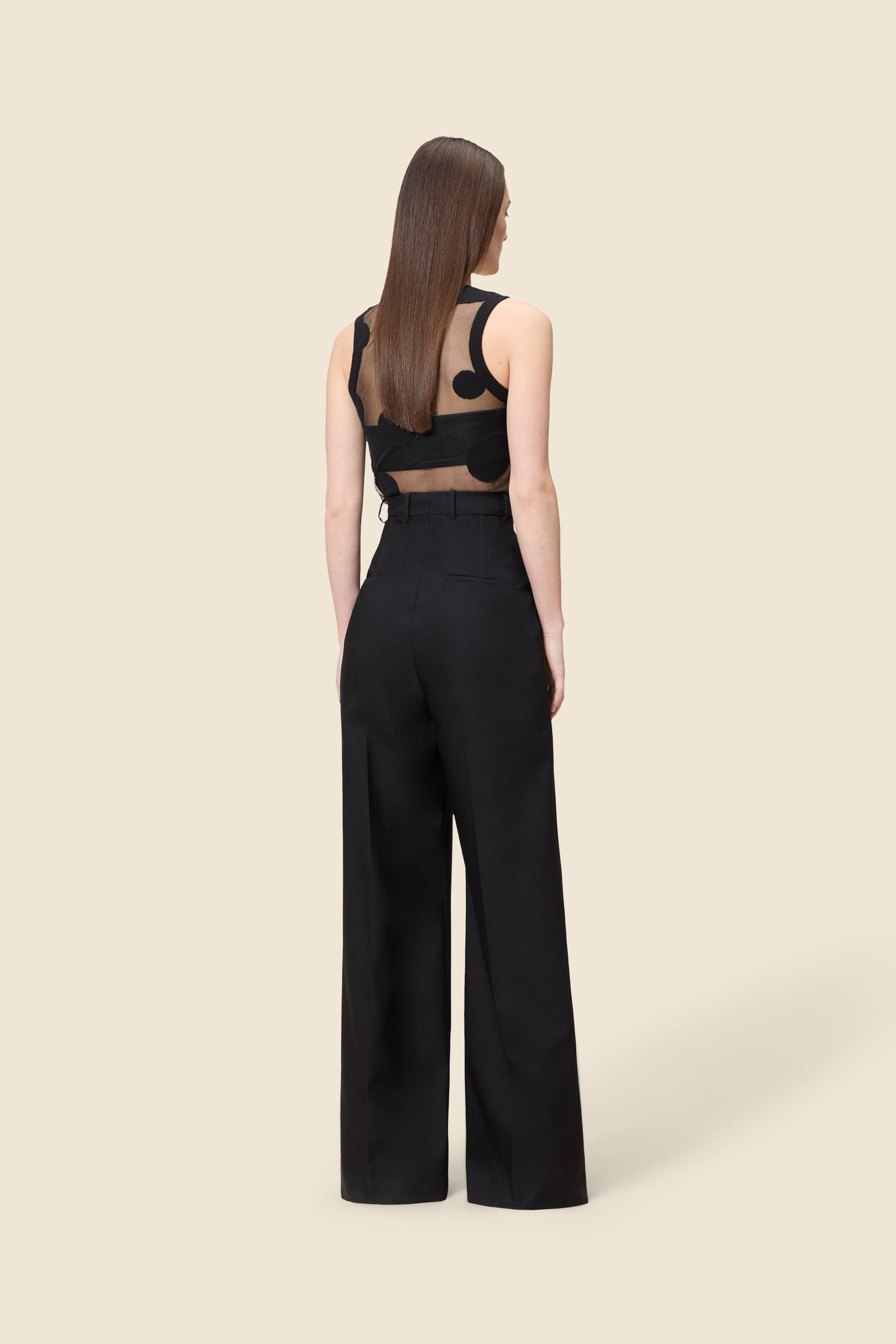 Black / EXTRA HIGH WAISTED PANTS