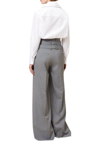 Pantalon à superposition en laine - Grey
