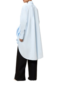 Robe chemise nouée - Light Blue