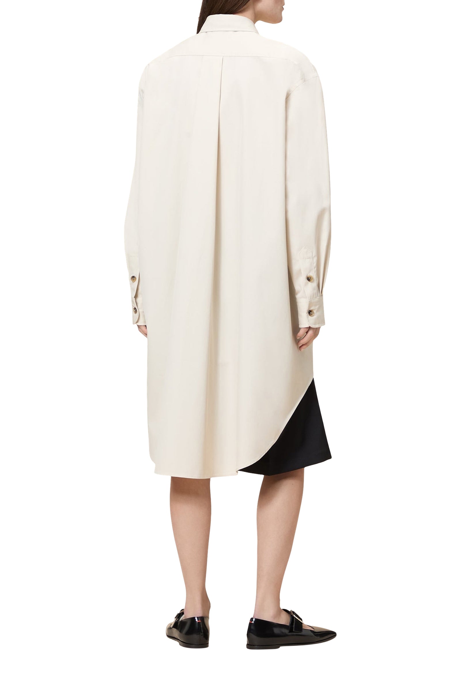Robe chemise nouée - Stone