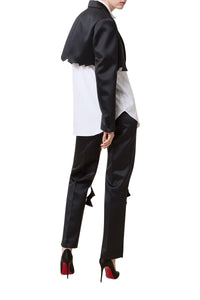 Blazer court volanté - Black