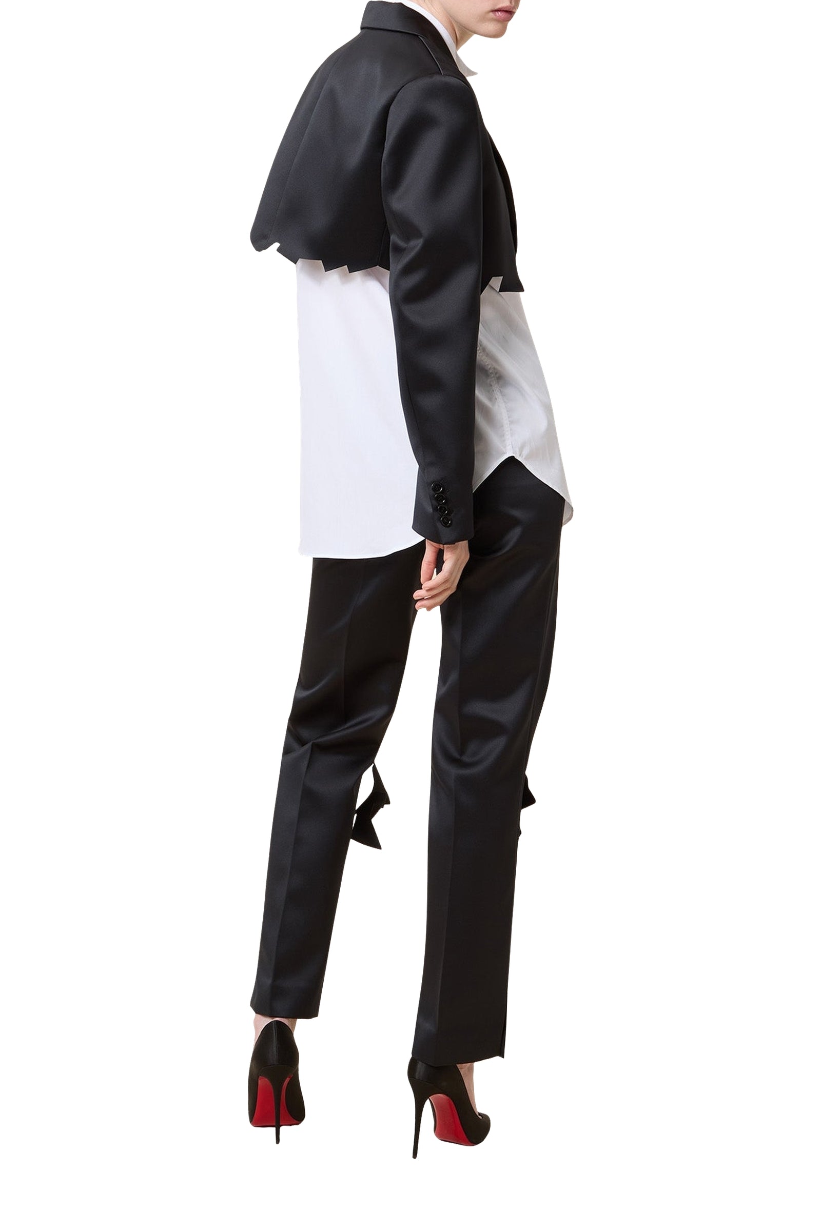 Blazer court volanté - Black