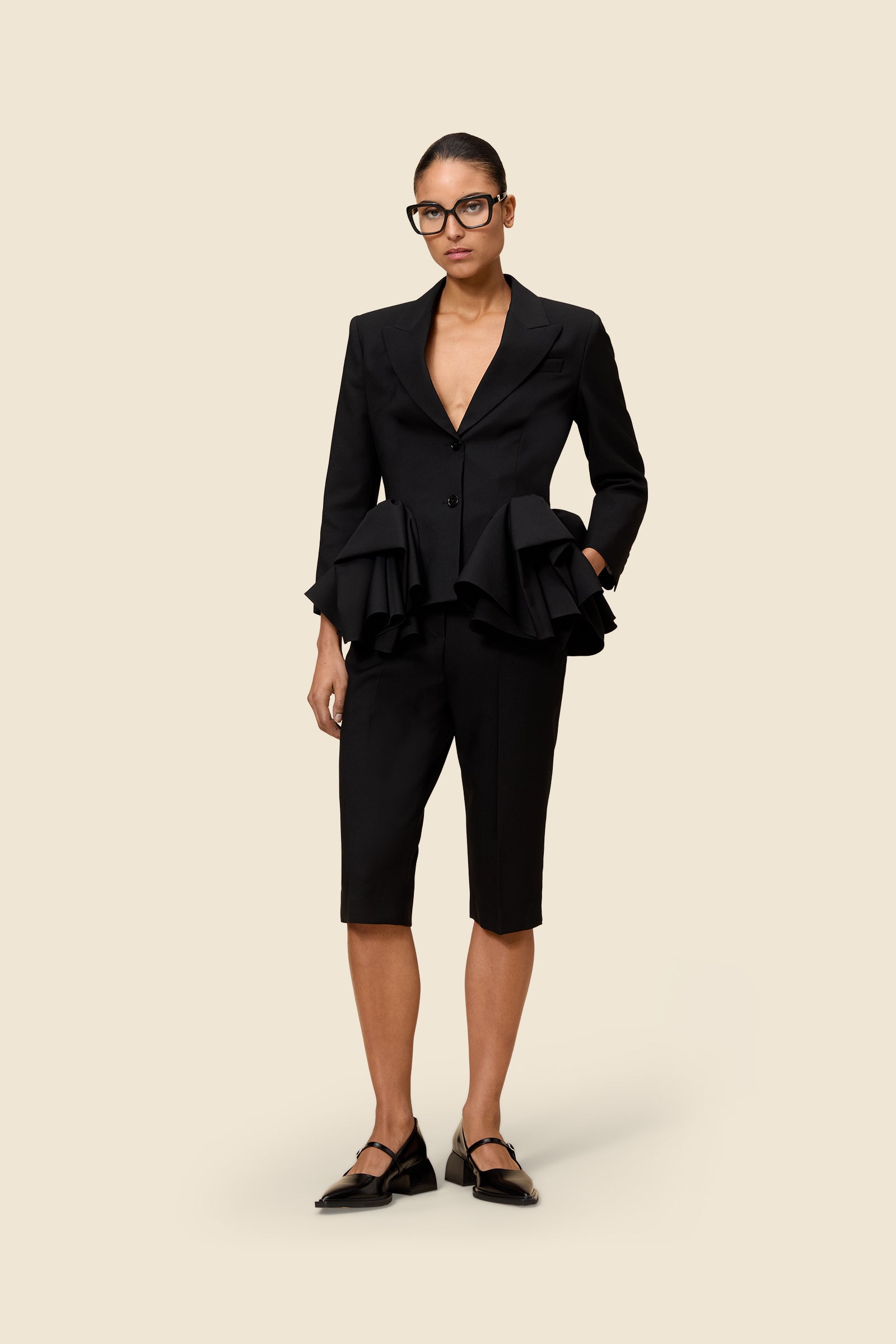 Black / CIGARETTE CAPRI