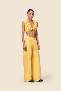 Yellow / STRAIGHT LEG PANTS