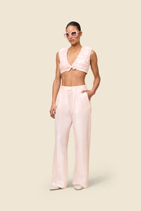 Peach / STRAIGHT LEG PANTS
