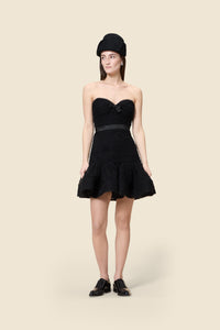 Black / DEGRADE TULLE DRESS