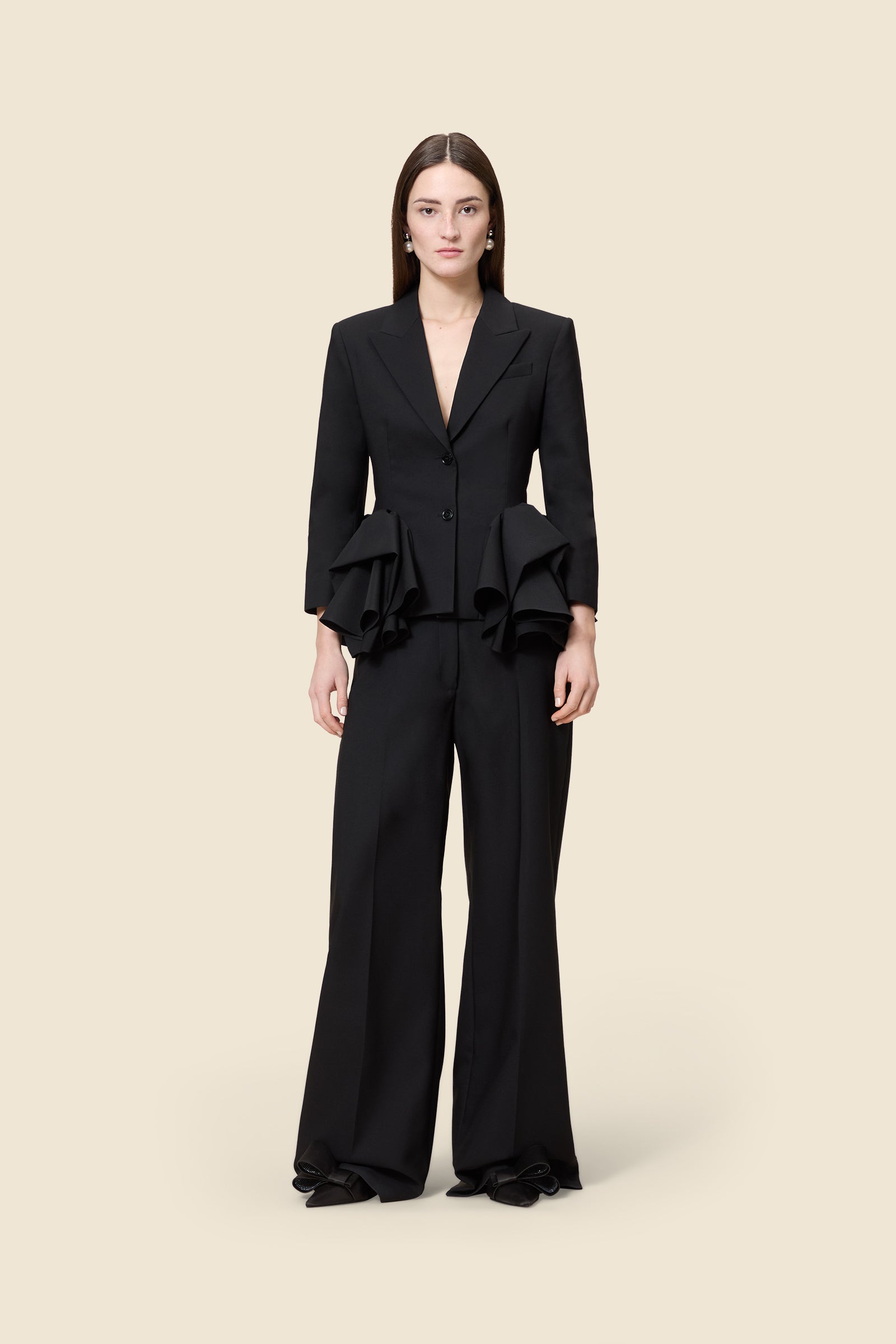 Black / TUCK UP BLAZER